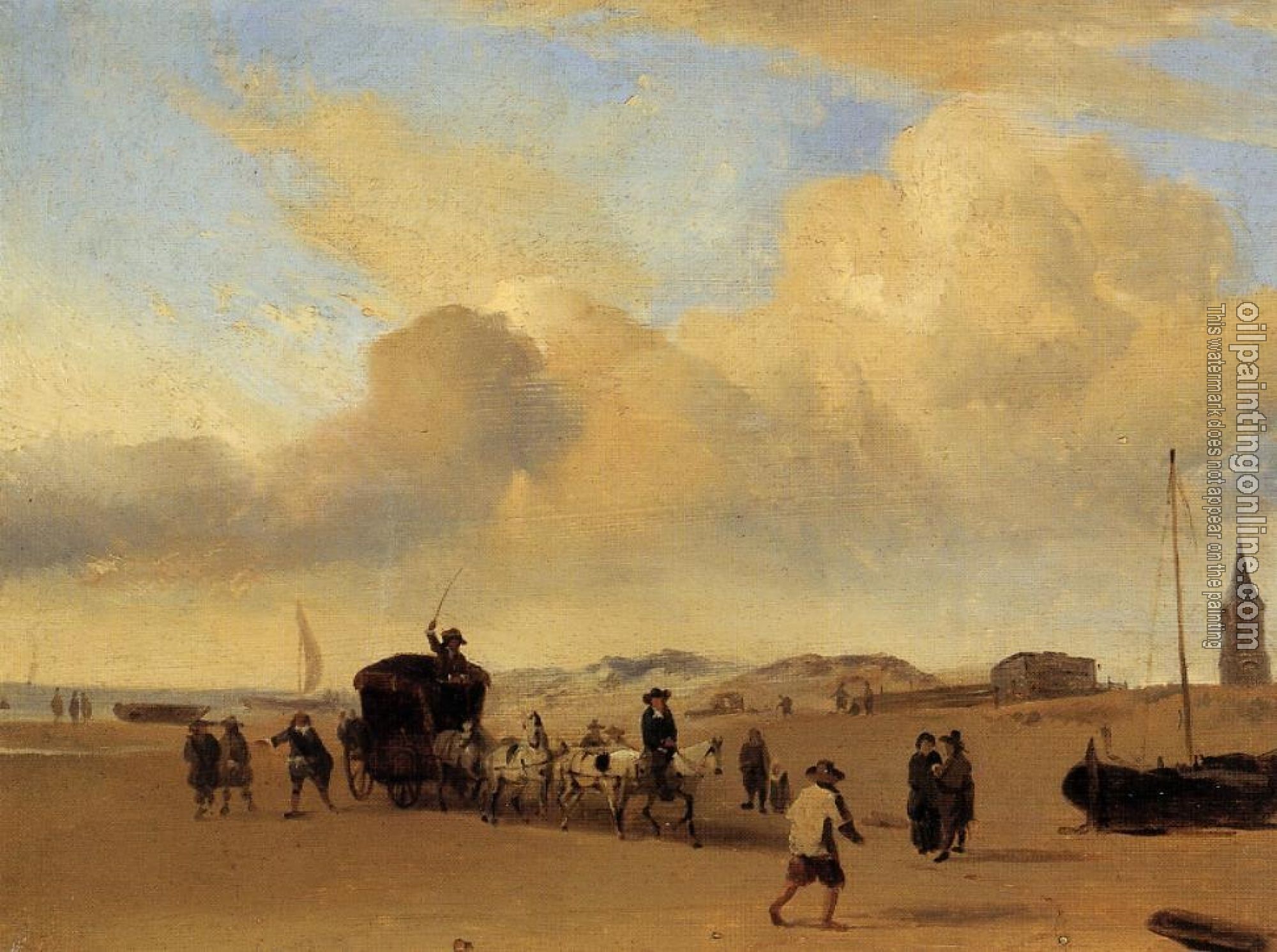 Boudin, Eugene - The Beach at Scheveningen